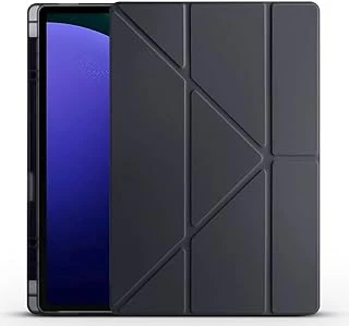 Zore Galaxy Ile Uyumlu Tab S10 Kılıf Zore Tri Folding Kalem Bölmeli Standlı Kılıf Siyah ürün görseli 1