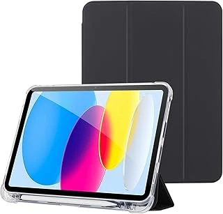 Klasse Ipad Air 5 / Air 4 10.9 Inç Uyumlu Kılıf, Pencil Kalemlikli, Trifold, Esnek, Mat, Darbeye Tam Dayanıklı Tablet Kılıfı (Siyah) ürün görseli 1