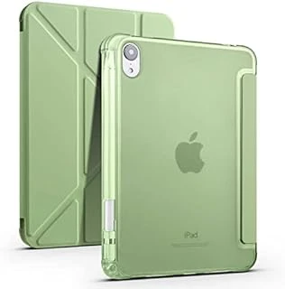 Zore Ile Uyumlu Ipad Mini 2021 (6.Nesil) Kılıf Tri Folding Kalem Bölmeli Standlı Kılıf Yeşil ürün görseli 1