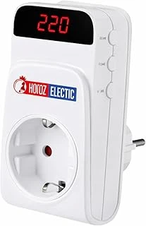 Protex-R Dijital Voltaj Koruyucu Priz - Ayarlanabilir Alt/Üst Limit (140V-280V), 16A Akım Korumalı Priz, 5 Sn / 3 Dakika Gecikme Seçenekli, Led Ekranlı Kombi, Buzdolabı Tv Koruyucu (1) ürün görseli 1