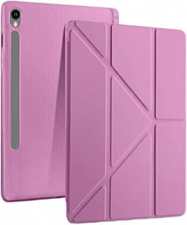 Galaxy Tab S9 Fe/S10 Fe/S10 Lite 10.9 Ile Uyumlu Kalem Bölmeli Katlanabilir Standlı Koruyucu Kılıf, Smoke Purple ürün görseli 1