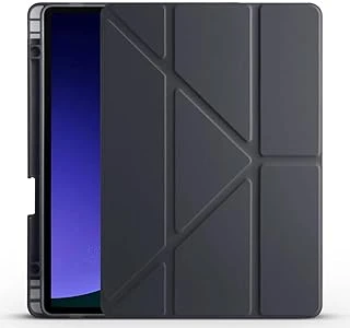 Zore Galaxy Ile Uyumlu Tab S10 Fe Kılıf Tri Folding Kalem Bölmeli Standlı Kılıf Siyah ürün görseli 1