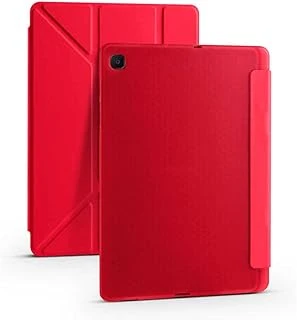 Constrain - Galaxy Tab A7 10.4 T500 2020 Kılıf Ile Uyumlu Tri Folding Kalem Bölmeli Standlı Kılıf-Kırmızı 2 ürün görseli 1