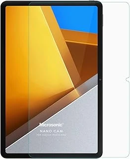 Microsonic Poco Pad Nano Glass Cam Ekran Koruyucu [Poco Pad Ile Uyumlu Ekran Koruyucu - Şeffaf] ürün görseli 1