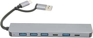 7-In-1 Type-C Usb 3.0 Hub Çokaltıcı, Macbook Pc Uyumlu Yüksek Hızlı Dönüştürücü Adaptör ürün görseli 1
