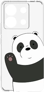 S19 S Zoom Ile Uyumlu Panda Baskılı, Kamera Korumalı Şeffaf Silikon Kılıf ürün görseli 1