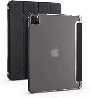 Zore Ile Uyumlu Ipad 11 2020 (2.Nesil) Kılıf Tri Folding Kalem Bölmeli Standlı Kılıf Siyah ürün görseli 1