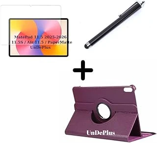 Matepad 11.5/11.5S /Air 11.5 2025 2026 Ile Uyumlu Kılıf Dönen Tablet Kilifi Ekran Koruyucu+Kalem Tbd-W00 Tbd-W09 Tbd-Al09 Mor ürün görseli 1