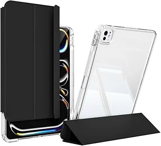 Ipad 11Inç M4/M5 Ile Uyumlu Kılıf Kalem Bölmeli Akrilik Şeffaf Ayrılabilir Case 2024/2025 ürün görseli 1