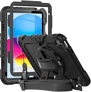 Ipad Air 13 M3 Çip 2025 Uyumlu Askılı Defender 360° Dönebilir Standlı Zırh Tablet Kılıfı ürün görseli 1