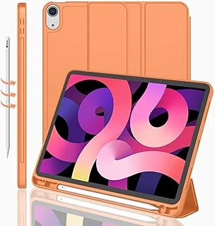 Imieet Ipad Air 11 İnç Kılıf 2024 (6. Nesil), Ipad Air 5. Nesil Kılıf 2022/4. Nesil Kılıf 2020 10,9 İnç Kalem Tutuculu, Üç Katlı Stand Akıllı Kılıf (Turuncu) ürün görseli 1