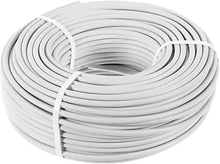 100 Metre Ttr Cca Çok Telli Elektrik Kablosu Topraklı Bakır İletken Damarlı Beyaz Kablo 3X1.5 Mm ürün görseli 1