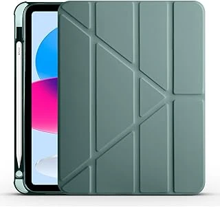Constrain - Ipad 11.Nesil 2025 Kılıf Efr Tri Folding Kalem Bölmeli Standlı Kılıf - Koyu Yeşil ürün görseli 1