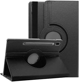 Constrain - Galaxy Tab Ile Uyumlu S7 T970 Standlı Kapaklı Dönebilen Tablet Kılıfı Siyah ürün görseli 1
