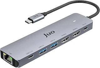 Juo Type-C 2*Hdmi Dual Mst 4K 60Hz Gigabit Ethetnet Dönüştürücü 100W Usb 3.2 Çoklayıcı Hub ürün görseli 1
