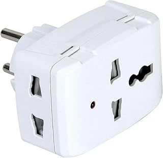 Yurt Dışı Prizini Türk Prizine Çeviren Evrensel Seyahat Adaptörü, İngiliz Tipi Çevirici Priz, 13A 250W, Işıklı Gösterge, Ce Belgeli ürün görseli 1