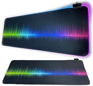 Aksesuarcı 80X30Cm Büyük Boy Xxl Resimli Desenli Mousepad Rgb Led Işıklı Mouse Pad (Frekans) ürün görseli 1