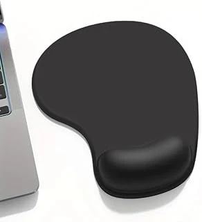 Softrest Siyah Mouse Pad – Bilek Destekli, Dayanıklı Ergonomik Tasarım ürün görseli 1