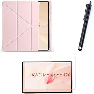 Constrain - Matepad 12X Ile Uyumlu Kalem Bölmeli Standlı Kılıf + Ekran Koruyucu + Kalem 3'Lü Set - Çok Renkli 2 ürün görseli 1