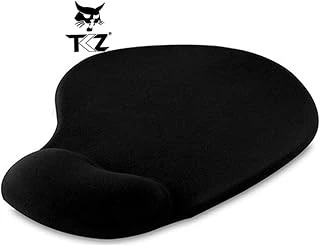 Lunatic Oval Siyah Bilek Destekli Mouse Pad Ergonomik Kaymaz Taban Oyun Ofis Için Altlığı Suya Tere Dayanıklı Mouse Pad (1 Adet) ürün görseli 1
