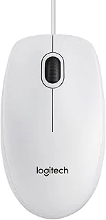 B100 Optik Usb Kablolu Mouse, Sağ Sol Kullanıma Uygun, Windows, Linux Ile Uyumlu, Beyaz ürün görseli 1