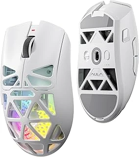 Aula Sc620 Paw3311 Sensör 12000 Dpi 1000Hz Kablolu Kablosuz Mouse Beyaz ürün görseli 1