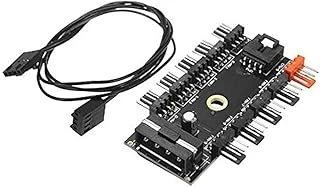 Alfais 4337 10 Port Fan Çoklayıcı Y Pwm Splitter 4 Pin 12V Switch Power Güç Ide Çoğaltıcı Molex Kanal Kasa ürün görseli 1