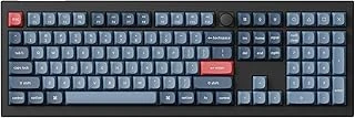 Keychron V6 Rgb Full Size Mekanik Red Switch 2.4 Ghz Kablosuz İngilizce Siyah Klavye ürün görseli 1