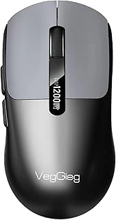 Veggieg G900 Dual-Mode Bluetooth 5.3 2.4Ghz 3600Dpi Ekranlı Şarjlı Optik Kablosuz Mouse Siyah ürün görseli 1