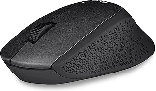 M330 Sessiz Kablosuz Mouse, Sağ Kullanıma Uygun, 10 M Kullanım Mesafesi, 1.000 Dpi Yüksek Hassasiyetli Optik İzleme, Ay Pil Ömrü, Siyah ürün görseli 1