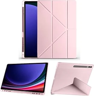 Constrain - Galaxy Tab S8 14.6 İnç Sm-X900 Ile Uyumlu Kılıf Kalem Bölmeli Origami Standlı Akıllı Kapak - Pembe ürün görseli 1
