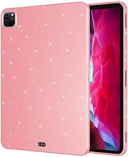 Constrain - Ipad 11 2020 2.Nesil Ile Uyumlu Tablet Kılıf Renkli Simli Işıltılı Silikon Kapak - Pembe ürün görseli 1