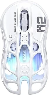 Gravastar Mercury M2 Kablosuz Oyun Faresi, 26.000 Dpi, Paw3395 Dm Sensör, 79 G Hafif, 5 Rgb Modu, 5 Programlanabilir Tuş, Tri-Mode (2,4 Ghz/Bluetooth/Kablo), Pc/Mac Için Beyaz ürün görseli 1