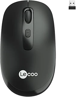 Lecoo Ws205 2.4 Ghz Kablosuz Sağ Sol Kullanıma Uygun 10 M Kullanım Mesafesi Yüksek Hızlı Kaydırma 1600Dpi 4 Tuşlu Optik Mouse Siyah ürün görseli 1