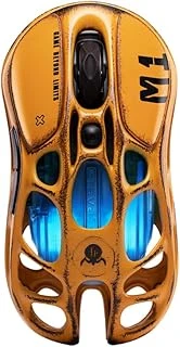 Gravastar Mercury M1 Oyun Faresi, Hafif Magnezyum Alaşımı, 26.000 Dpi, Paw3395Dm Sensör, 5 Programlanabilir Düğme, Destek Kablolu/2.4Ghz/Bt, 200 Saate Kadar Pil Ömrü (Sarı) ürün görseli 1