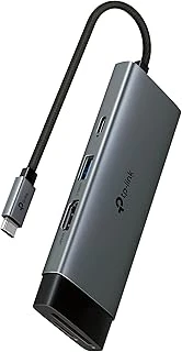 Tp-Link Uh7021C | Usb-C 7’Si 1 Arada Hub | 4K@60Hz Hdmi, 100W Pd, 3× Usb 3.0, Sd & Microsd Uhs-I (200 Mb/S), Tak-Çalıştır, Alüminyum Tasarım ürün görseli 1