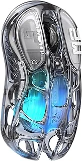 Gravastar Mercury M2 Rgb 26K Dpi Optik Mouse, Kablosuz, Programlanabilir 5 Tuşlu (Şeffaf Siyah) ürün görseli 1