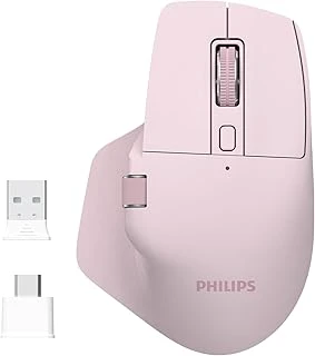 Spk7858 Bluetooth Kablosuz Çift Modlu 4000Dpi 7 Tuşlu Optik Mouse Pembe ürün görseli 1