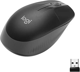 M190 Kablosuz Fare, Iki Kullanım Için Kavisli Tasarım, Ay Pil Ömrü Artı Güç Tasarrufu Modu, Usb Alıcısı, Geniş Tekerlek Sayesinde Hassas Kontrol, Tuşlar, Siyah ürün görseli 1