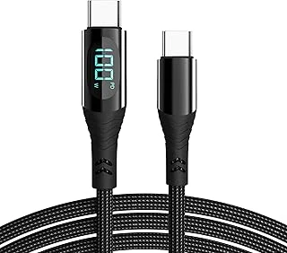 Valkyrie 100W 5A Type-C To Type-C Hızlı Data Şarj Kablosu Dijital Ekran 120Cm ürün görseli 1