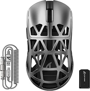 Attack Shark R2 Magnezyum Alaşımlı Kablosuz Mouse – 48G Hafif, Pixart Paw3950 Sensör, 42000 Dpi, Bt/2.4G/Kablolu Üçlü Mod, 8K Tepki Hızı, Windows/Xbox/Ps/Mac Uyumlu – Silver Grey ürün görseli 1