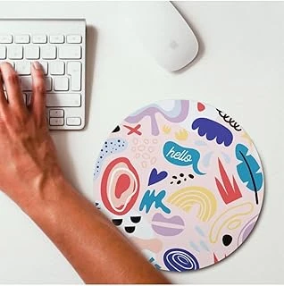 Hediyesepeti Renkli Tasarımlı Yuvarlak Mousepad - Mouse Pad - Altlığı ürün görseli 1