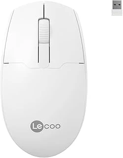 Lecoo Ws204 Kablosuz 1200Dpi 3 Tuşlu, Sağ Sol Kullanıma Uygun, Sessiz Tasarım, Pc, Mac, Dizüstü Bilgisayar Için, Usb Mini Alıcı Ile Optik Mouse Beyaz ürün görseli 1