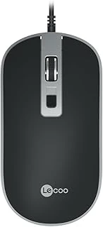Lecoo Ms104 Usb Kablolu 1600Dpi 4 Tuşlu Optik Mouse - Pc, Mac, Dizüstü Bilgisayar Ile Uyumlu, Tak Çalıştır Kolay Bağlantı, Sağ Sol Kullanıma Uygun, Kompakt Mouse Siyah ürün görseli 1