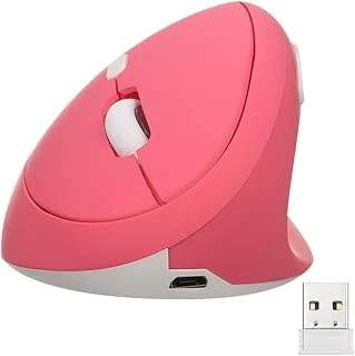 Valkyrie Y08 Dikey Kablosuz 2.4G Sessiz Şarjlı 6 Tuşlu Vertical Mouse 1600Dpi 400Mah Pembe ürün görseli 1