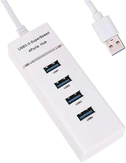 Coverzone Usb Çoklayıcı 4In1 Usb 3.0 4 Port Çoğaltıcı Hub 5Gpbs Hızlı Aktarım 30Cm Kablo Pc Bilgisayar Switch Splitter - Beyaz Renk (4 Port Hub - Beyaz) ürün görseli 1