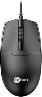 Lecoo Ms101 Usb Kablolu 1200Dpi 3 Tuşlu Optik Mouse - Pc, Mac, Dizüstü Bilgisayar Ile Uyumlu, Tak Çalıştır Kolay Bağlantı, Sağ Sol Kullanıma Uygun, Kompakt Mouse Siyah ürün görseli 1