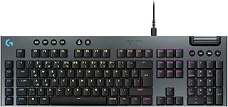 G G915 X Tactile Kablolu Düşük Profilli Rgb Aydınlatmalı Pc/Mac Için Mekanik İngilizce Q Oyun Klavyesi, Siyah ürün görseli 1