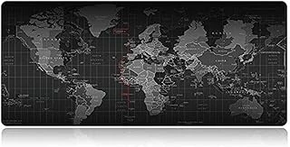 Xl Dünya Haritası Oyun Altlığı, 70 X 30 Cm, Dünya Haritası Kaymaz Tabanlı Doğal Kauçuk, Sıkı Pürüzsüz, Her Fare, Klavye Dizüstü Bilgisayar İçin Uygundur ürün görseli 1