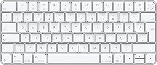 Touch Id Özellikli Magic Keyboard: Bluetooth, Şarj Edilebilir. Çipe Sahip Bilgisayarlarla Çalışır; Türkçe Q Klavye, Beyaz Tuşlar (Usb-C) ürün görseli 1